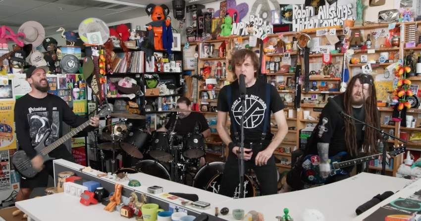 Napalm Death performed a Tiny Desk concert