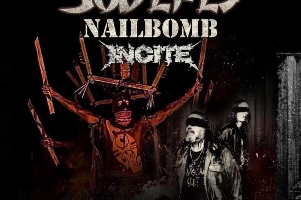 Soulfly, Nailbomb, and Incite tour flyer promo 2026