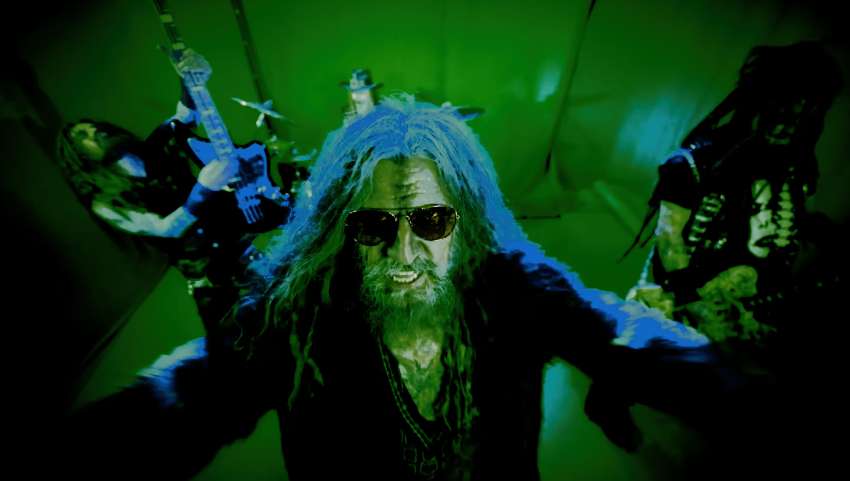 Screenshot for Rob Zombie "Black Rat Coffin" video