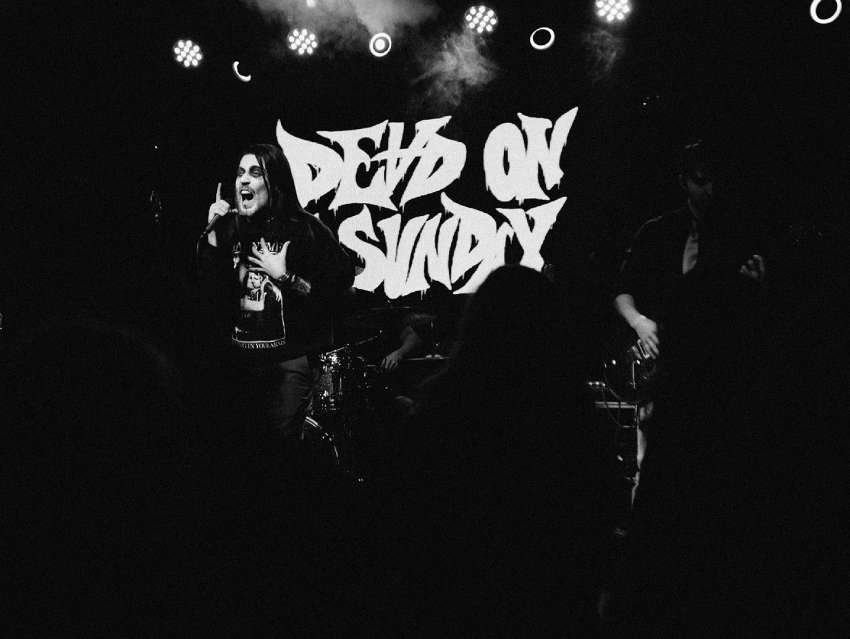Dead on a Sunday band promo photo 2023