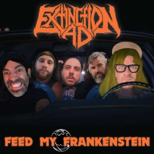 Extinction A.D. cover Alice Cooper "Feed My Frankenstein"