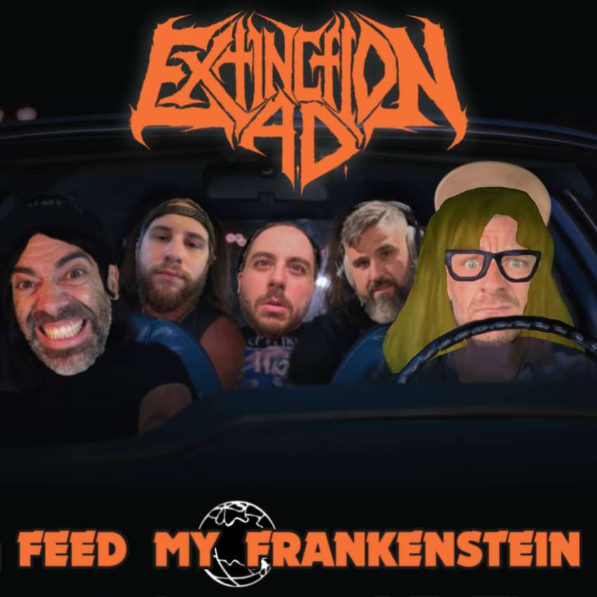 Extinction A.D. cover Alice Cooper "Feed My Frankenstein"